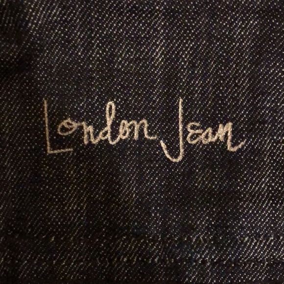 LONDON Women’s Denim Maxi Jean Long Skirt With Center Back Vent Pockets Sz 8 - Picture 6 of 15